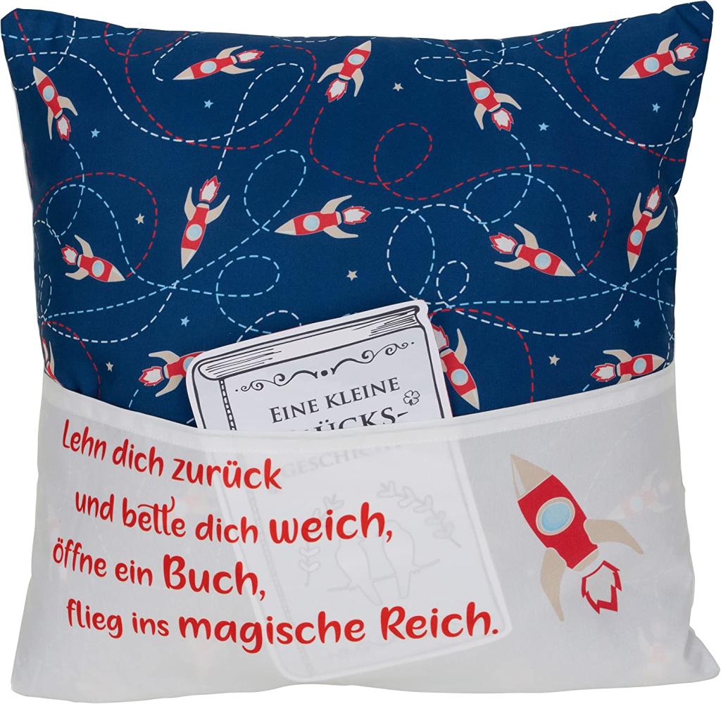 HERGO Sofahelden Kinder-Lesekissen Rakete"" Bild 1