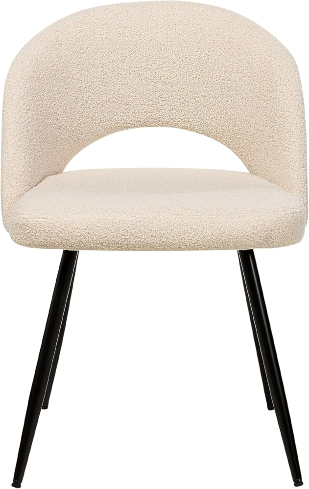 Esszimmerstuhl 2er Set ONAGA Bouclé Beige Bild 1