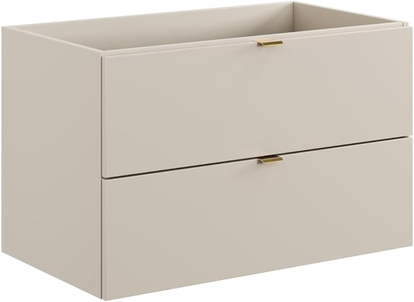 Lomadox Waschbeckenschrank DURANGO-56 Waschtischunterschrank, 60cm, kaschmir, 2 Schubladen Bild 1