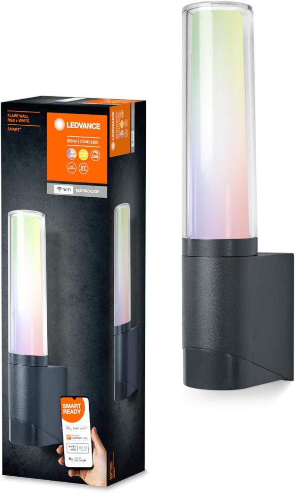 LEDVANCE SMART+ LANTERN FLARE WALL DARK GREY RGBW WIFI Bild 1