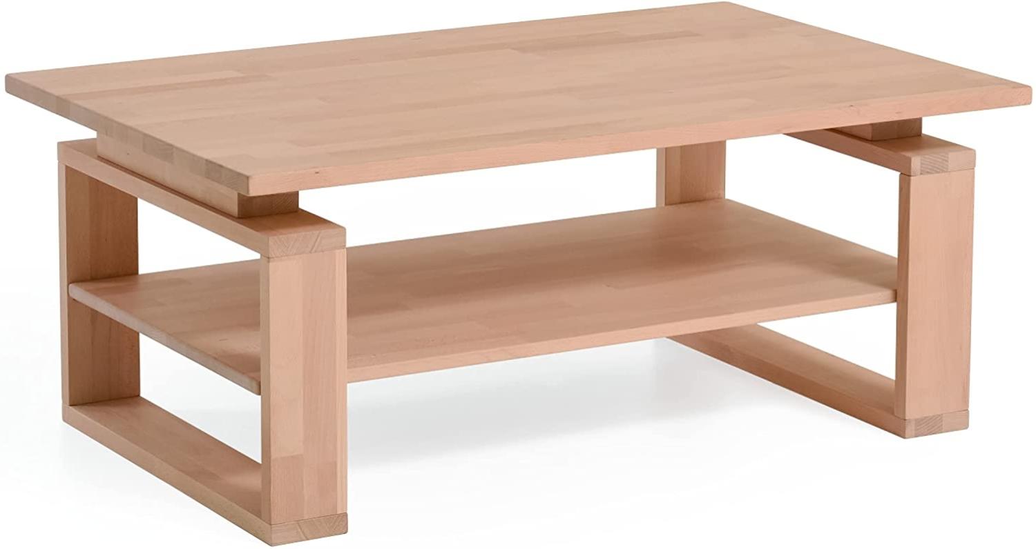 DICO Möbel Couchtisch CT 050 B Massivholz Größe 110x70 cm Wildeiche natur geölt Bild 1
