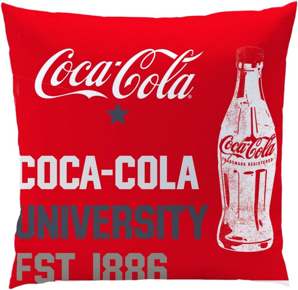 Coca-Cola 1886 Kissen Kuschelkissen ca. 40 x 40 cm Dekokissen Sofakissen Bild 1