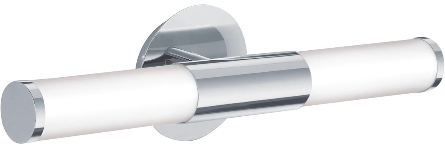 Eglo 87219 Badezimmerleuchte Wandleuchte PALMERA Stahl chrom, Glas opal-matt weiss E14 max. 2X40W L:46cm IP44 Bild 1