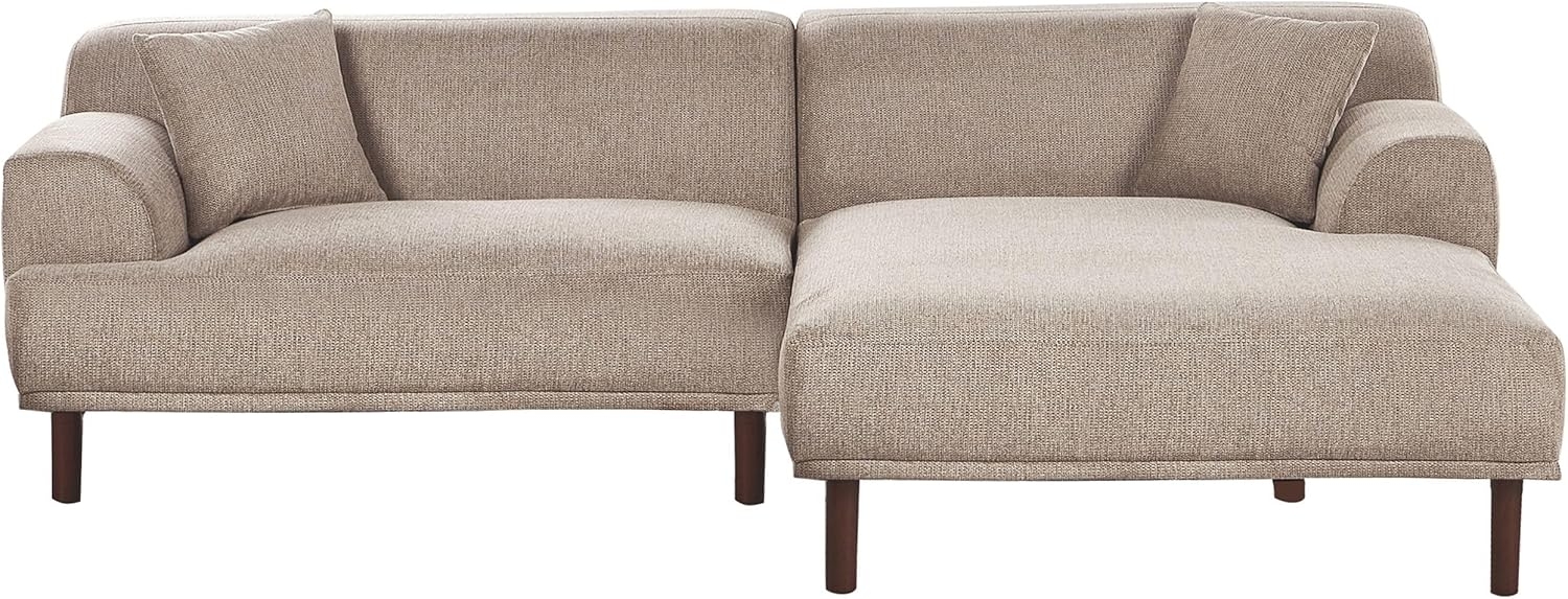 3-Sitzer Ecksofa Stoff taupe linksseitig HOLT Bild 1