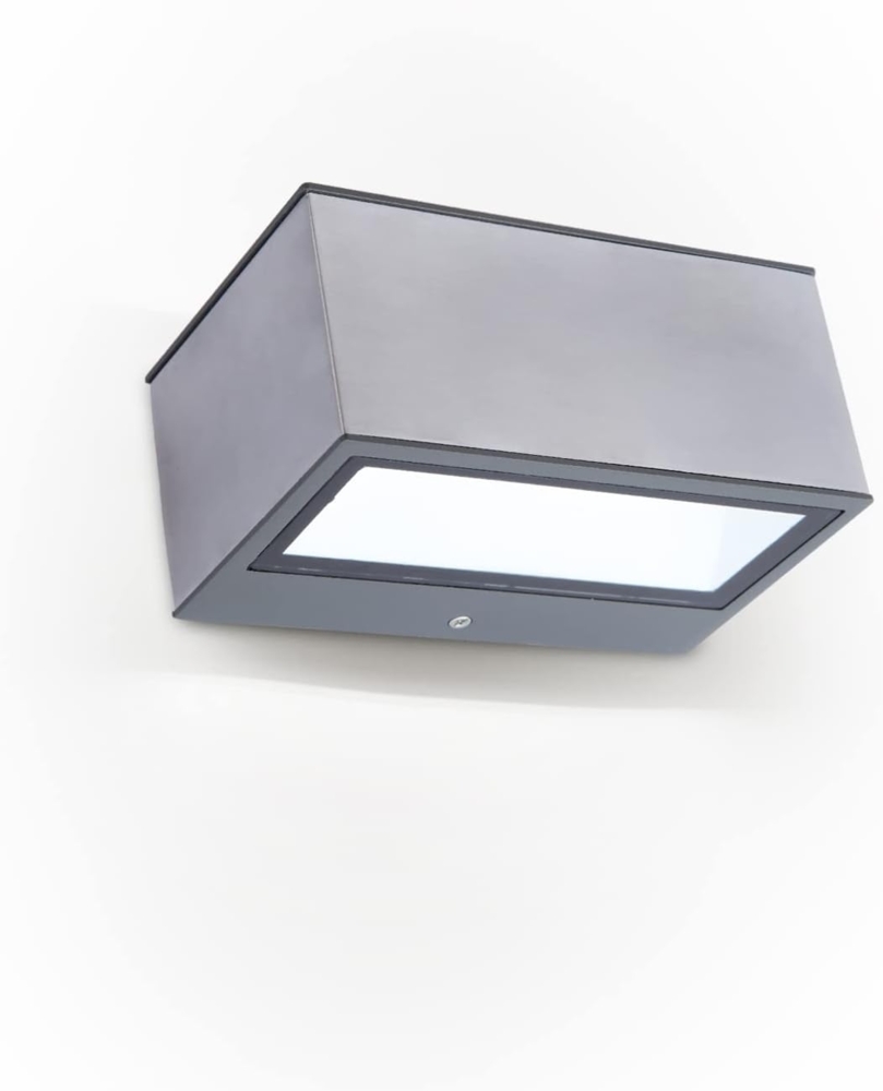 Außenwandleuchte, LEDs/230V/10,5W, 4000K, GEMINI Edelstahl Edelstahl 10,5W, 500 lm, 4000K B 140, H 65, T 89 Bild 1