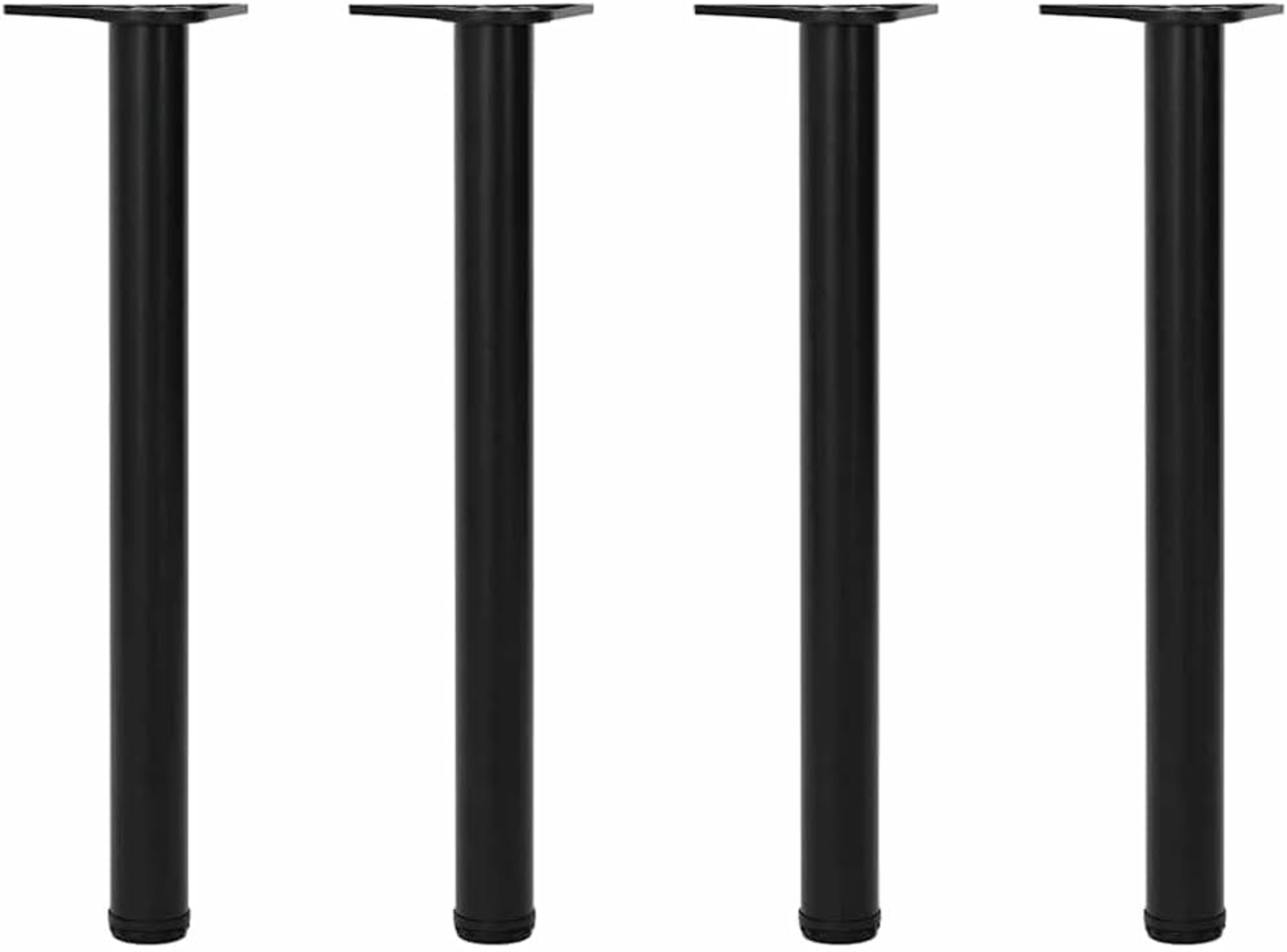 4x höhenverstellbares Tischbein Schwarz 710 mm 242148 Bild 1