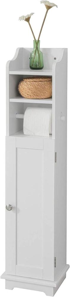 Freistehend Toilettenrollenhalter Badregal, FRG177-W Bild 1