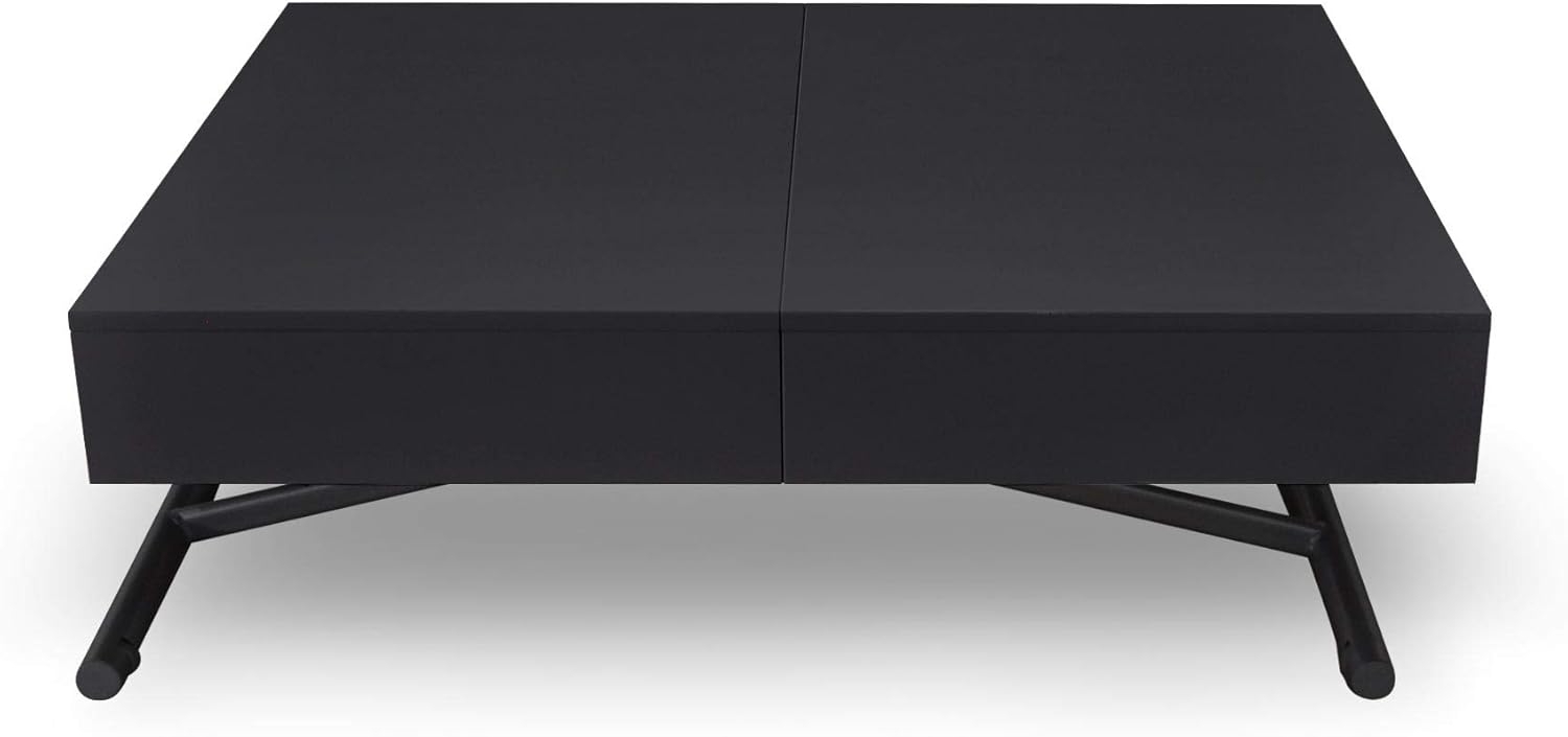 Menzzo Sundance Höhenverstellbarer Couchtisch Mattschwarz Bild 1