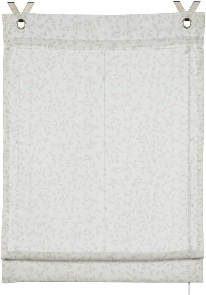 GRS Raffrollo Zen Silence Weiß Reiskörner Bild 1