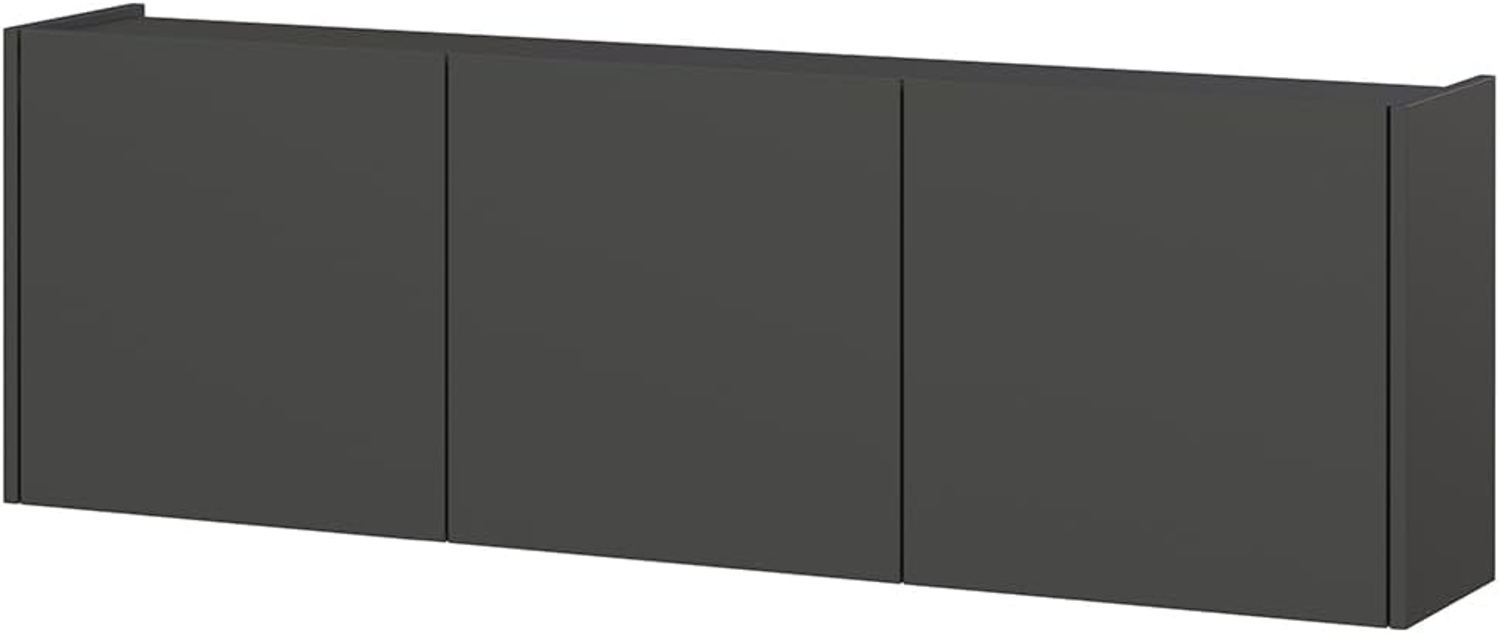 Lomadox Sideboard PAALI-01, in graphit, grifflos, hängend, 138 cm breit Bild 1