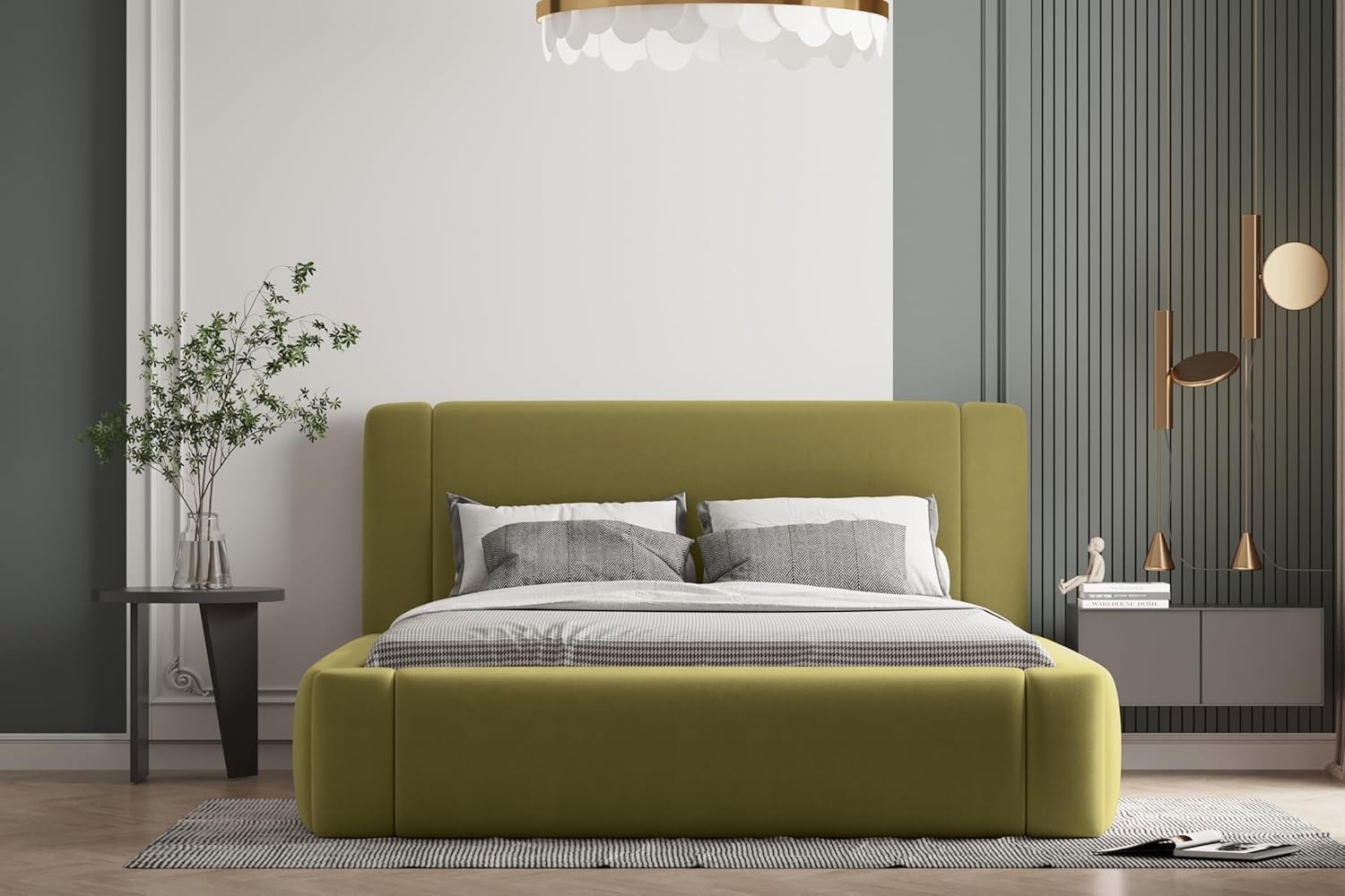 Polsterbett OLAF 140x200 mit Matratze, Bettkasten und Lattenrost. Farbe: VELUTTO 9 Bild 1