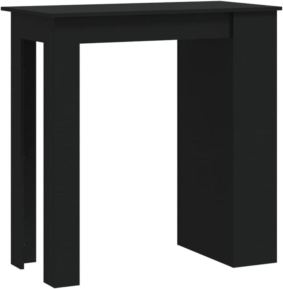 vidaXL Bartisch mit Ablagefläche Schwarz 102x50x103,5 cm Holzwerkstoff 809468 Bild 1