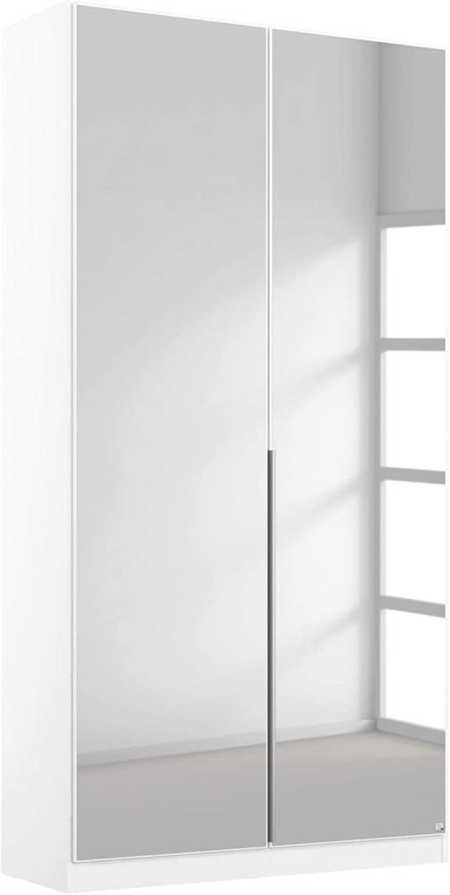 Rauch Möbel Alabama Schrank Kleiderschrank Drehtürenschrank Weiß mit Spiegel 2-türig inklusive Zubehörpaket Basic 1 Kleiderstange, 2 Einlegeböden BxHxT 91x229x54 cm Bild 1