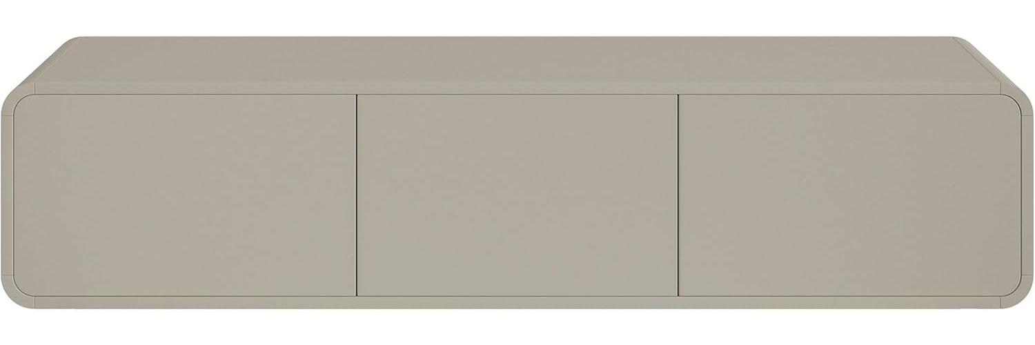 Selsey Oro - TV-Hängeboard mit 3 Schubladen, greige, 154 cm Bild 1