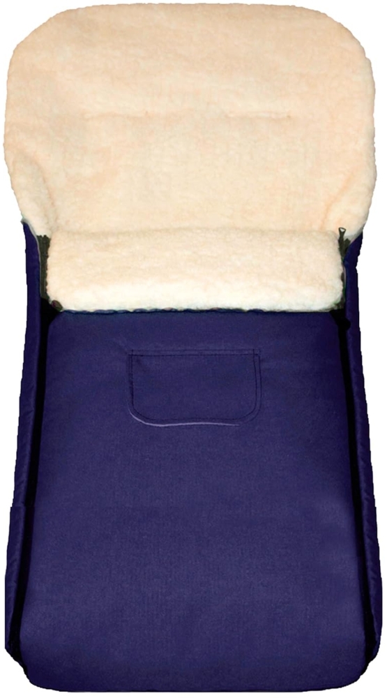 Baby-Joy Fußsack Fußsack KAI XL 105cm Lammwolle Winterfußsack Thermo Babyfußsack 6 Mon, Wetterfest, Thermo-warm und Ultraweich Bild 1