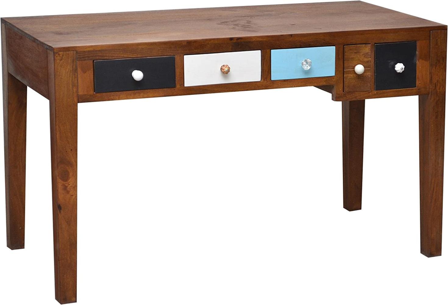 MiaMöbel 'Balu' Schreibtisch, Massivholz Mango, 76 x 50 x 120 cm Bild 1