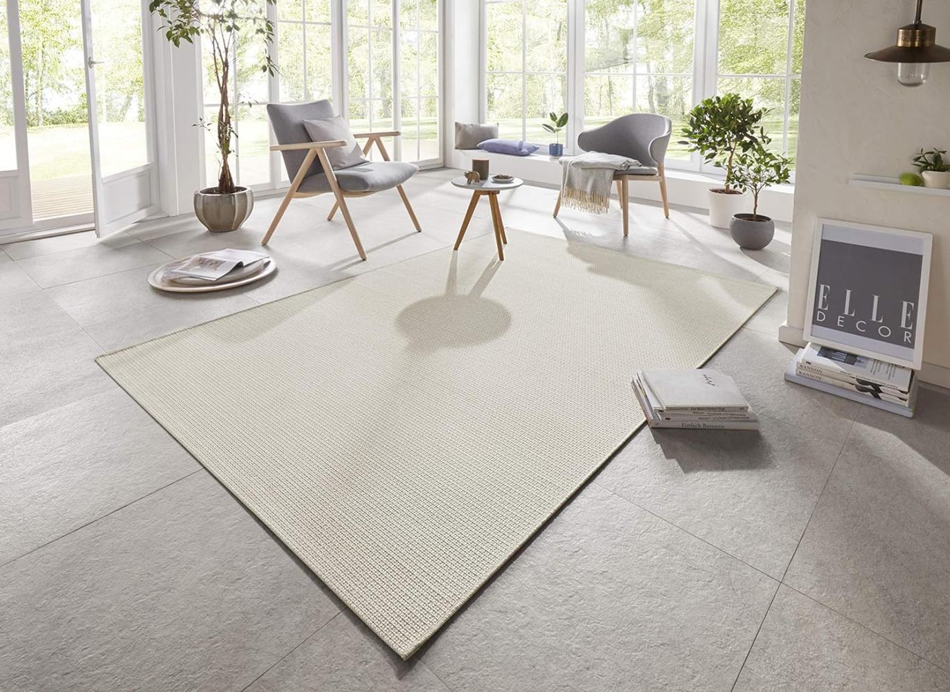 In- & Outdoor Teppich Millau Creme Beige - 140x200x0,4cm Bild 1