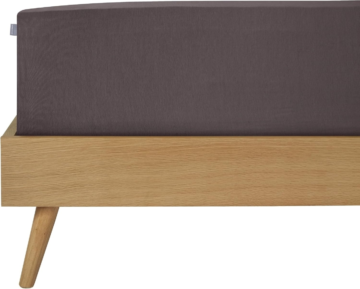 Schiesser Feinbiber Spannbettlaken Finni aus wärmender Baumwolle, Farbe:Anthrazit, Größe:90x200 cm Bild 1