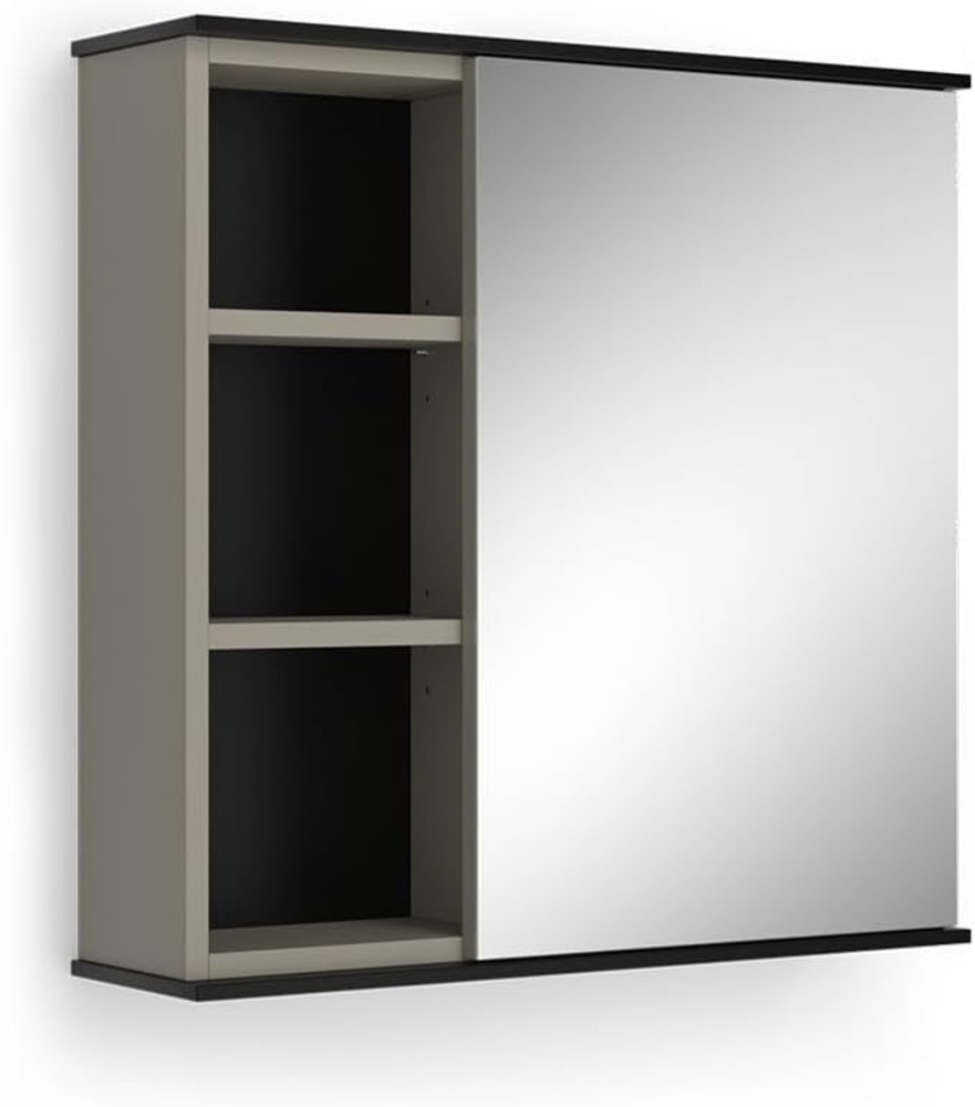 Badspiegelschrank Joli Greige 60 x 60 cm mit Spiegel Vicco Bild 1