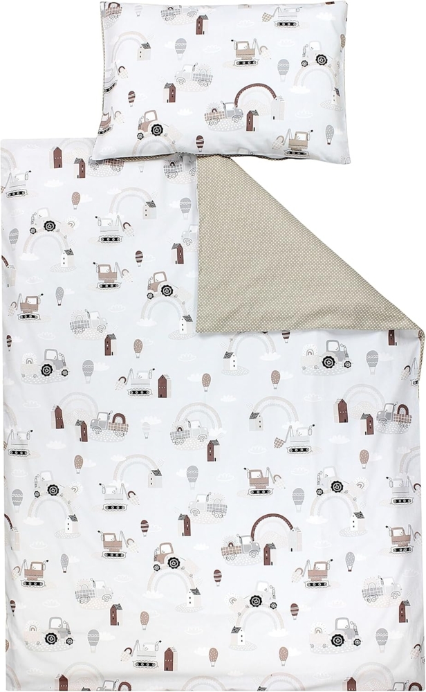 TupTam Kinderbettwäsche TupTam Kinder Bettwäsche Gemustert 2-Teilig Wendebettwäsche Bild 1