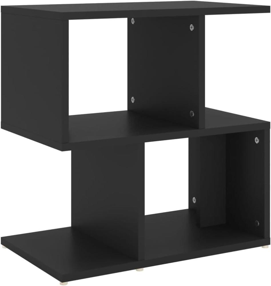 vidaXL Nachttisch Schwarz 50x30x51,5 cm Holzwerkstoff 806366 Bild 1