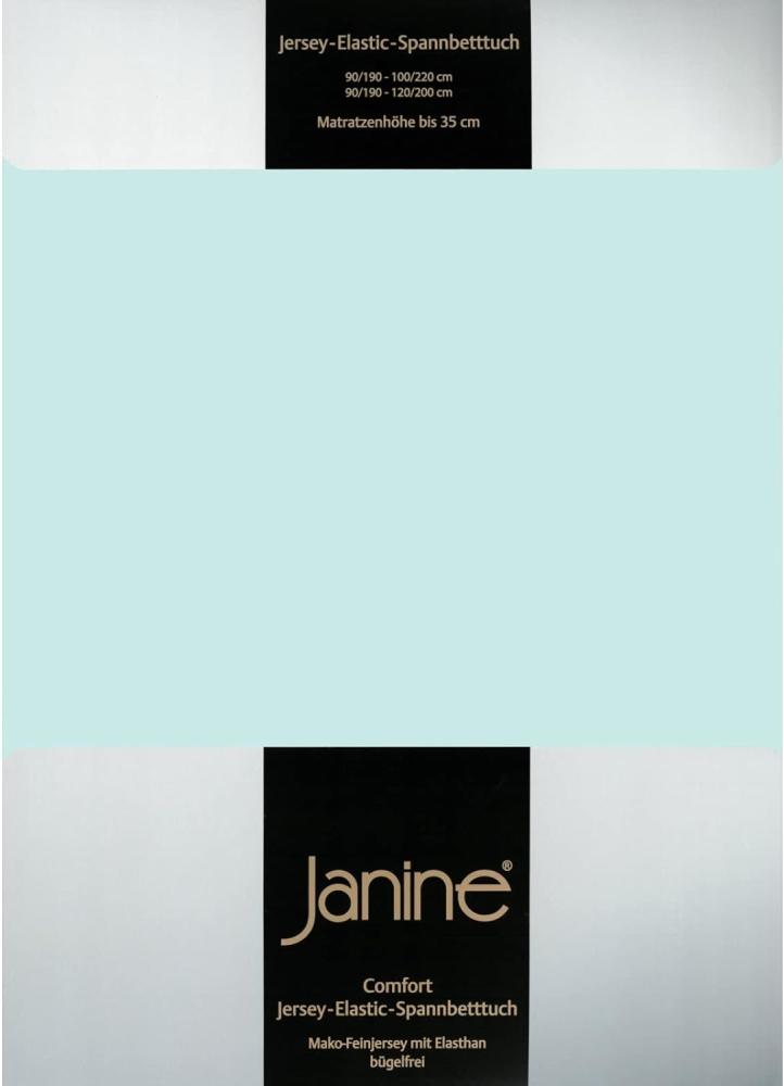 Janine Jersey Elastic Spannbetttuch|90x190 cm - 100x220 cm| morgennebelJanine Jersey Elastic Spannbetttuch Bild 1