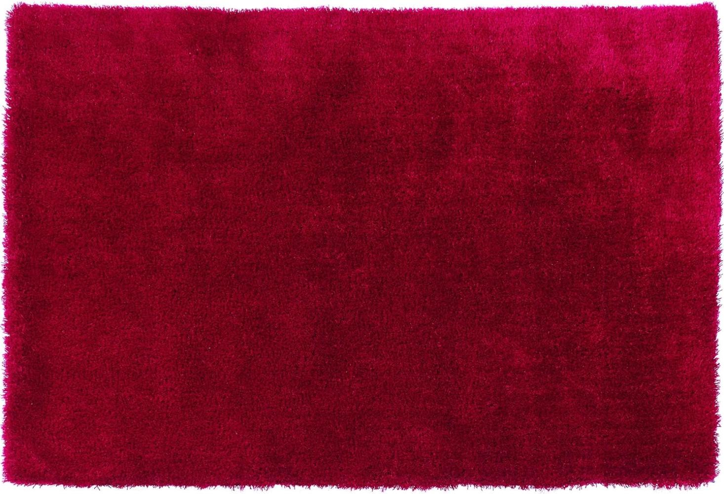 Teppich- Shaggy Hochflor Teppich ideal für alle Räume 300 x 200 cm, Bordeaux Bild 1