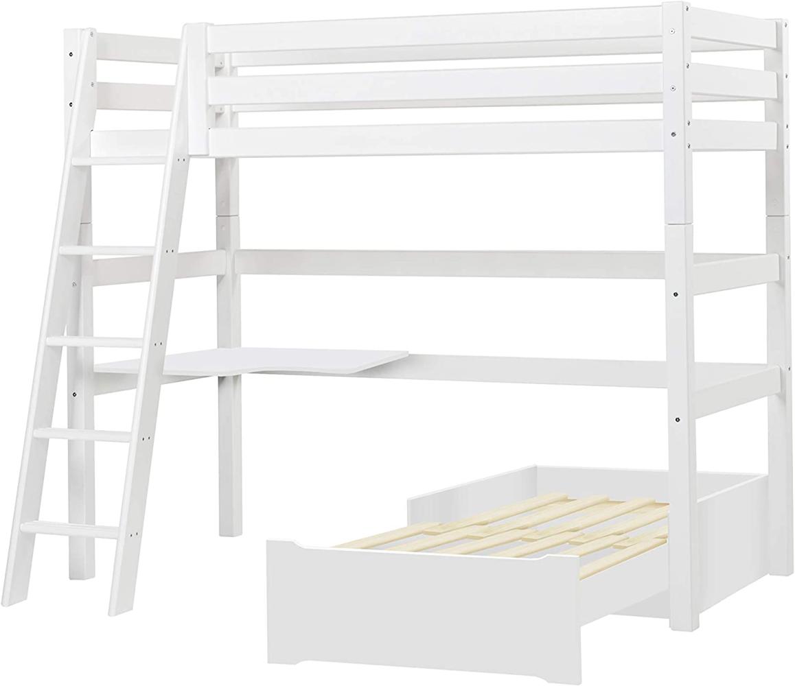 Hoppekids 'Premium' Funktionsbett weiß, inkl. Ausstattung und Rollrost Bild 1