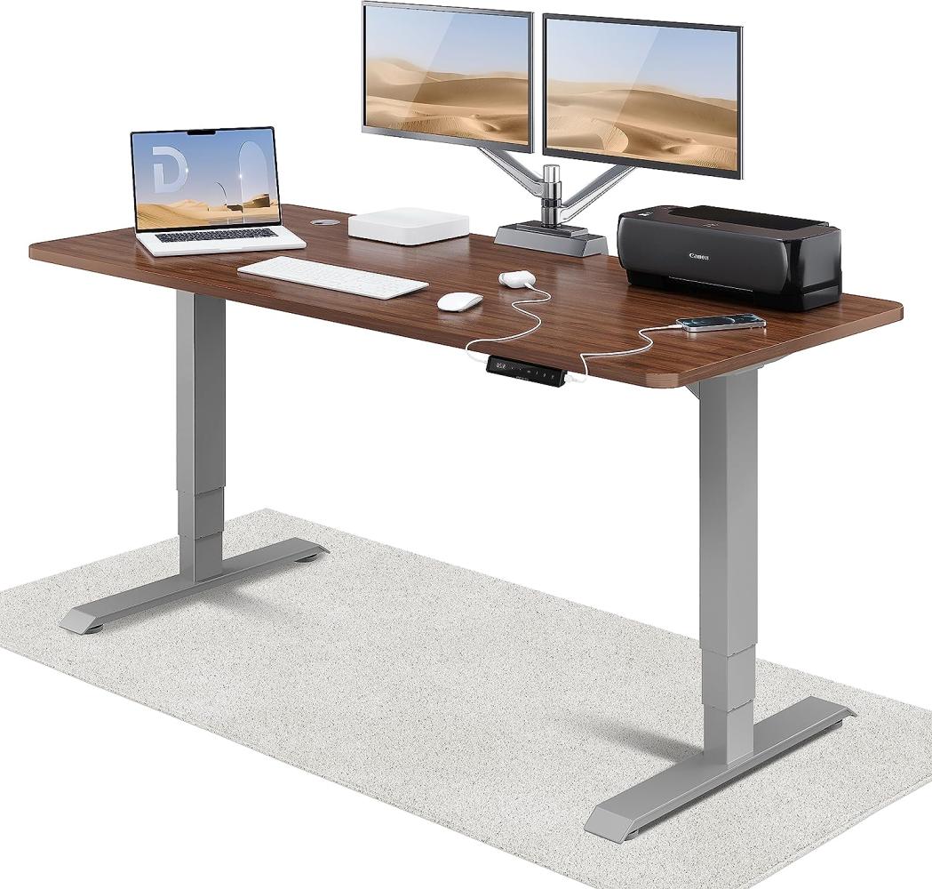 Höhenverstellbarer Schreibtisch (180 x 80 cm) - Schreibtisch Höhenverstellbar Elektrisch mit Flüsterleisem Dual-Motor & Touchscreen - Hohe Tragfähigkeit - Stehtisch von Desktronic Bild 1