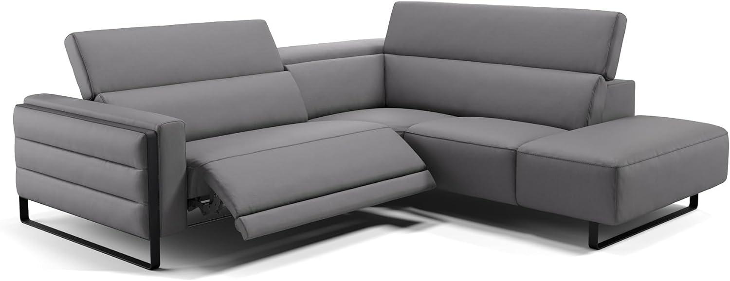 Sofanella Polsterecke DELTONA Sofalandschaft Eckcouch Designersofa in Grau Bild 1