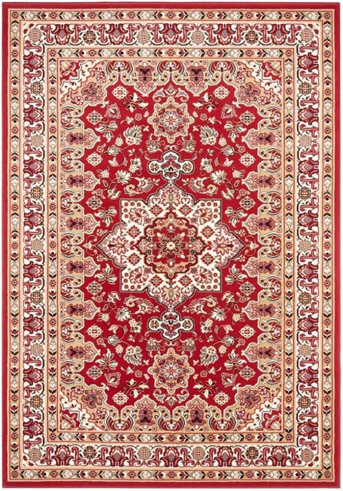 Orientalischer Kurzflor Teppich Parun Täbriz Rot - 80x150x0,9cm Bild 1