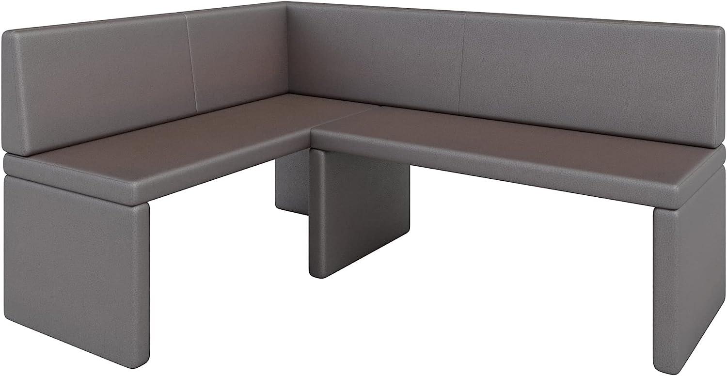 Eckbank Akiko Corner Bench - Eckbankgruppe für Ihrem Esszimmer, Küche modern, Sitzecke, Essecke. Perfekt für Küche, Büro und Rezeption. Solide und Starke Verarbeitung. (Soft 30, 142x196cm Links) Bild 1