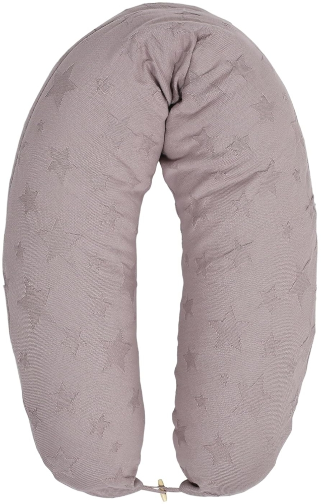 sei Design XXL Stillkissen 190x30 mit gestricktem Bezug, ergonomisch, Schwangerschaftskissen Seitenschläferkissen Komfortkissen für Erwachsene, Stillkissenbezug aus 100% Baumwolle [ Bio-Baumwolle ] Bild 1