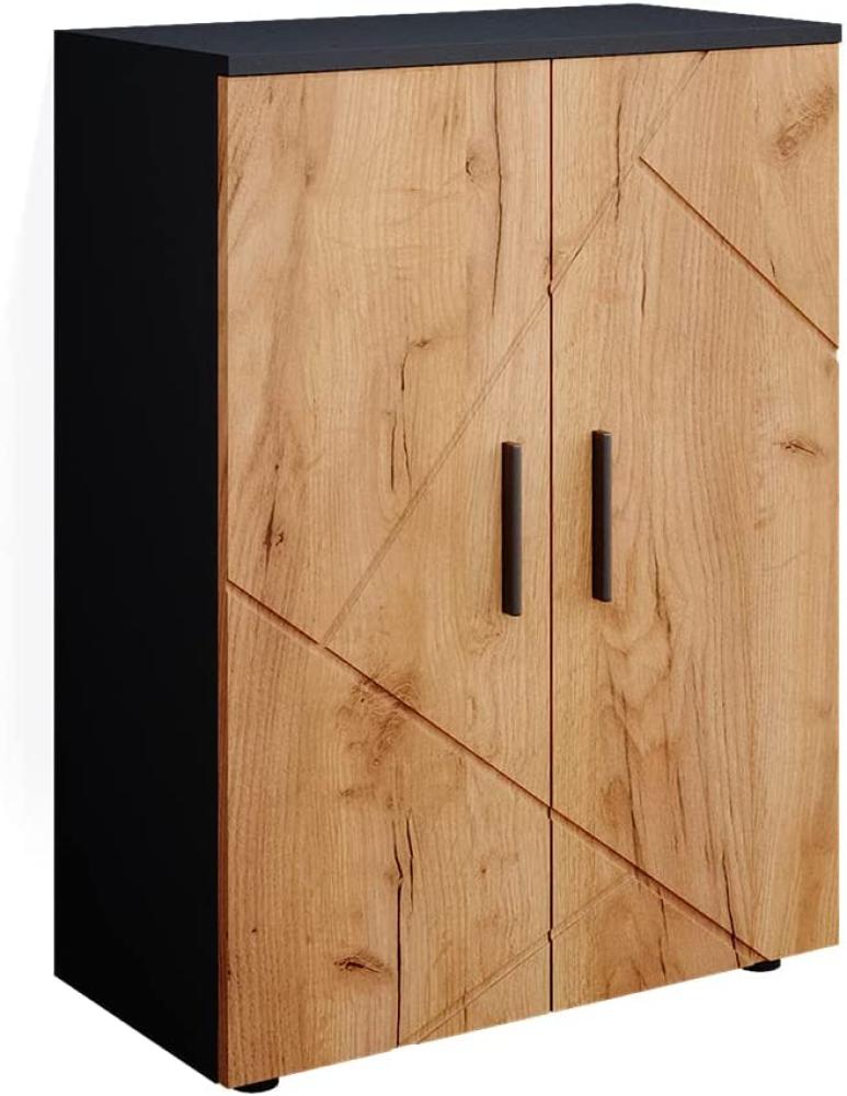 Vicco 'Irma' Midischrank, Holz, 81 x 30 x 60 cm, Anthrazit Bild 1