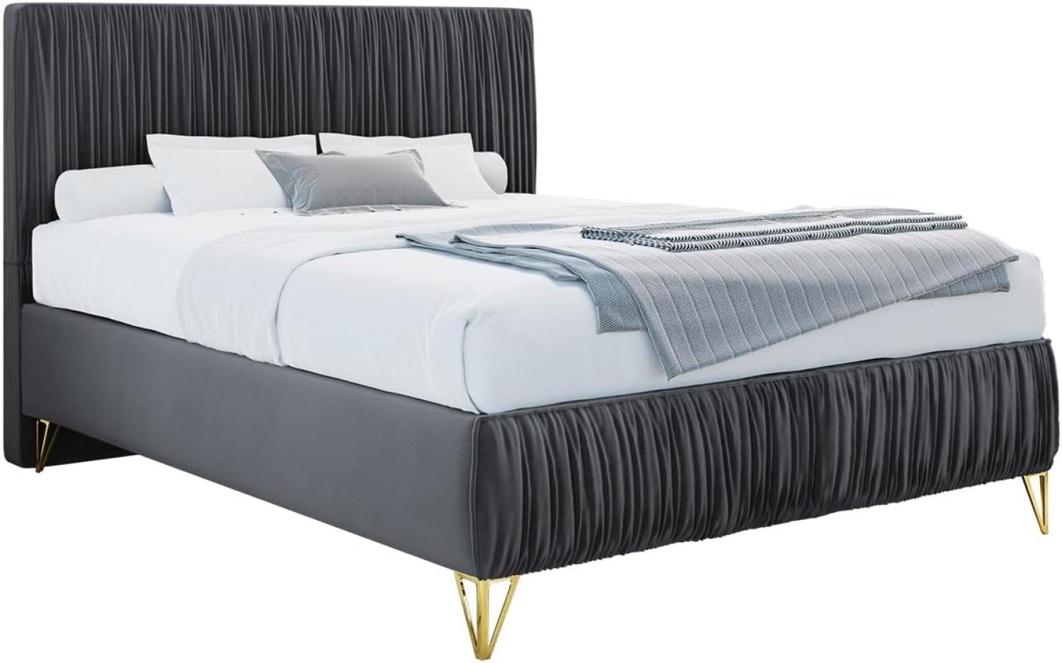 mirjan24 Boxspringbett Lux II , grau, 120 x 200 cm Bild 1