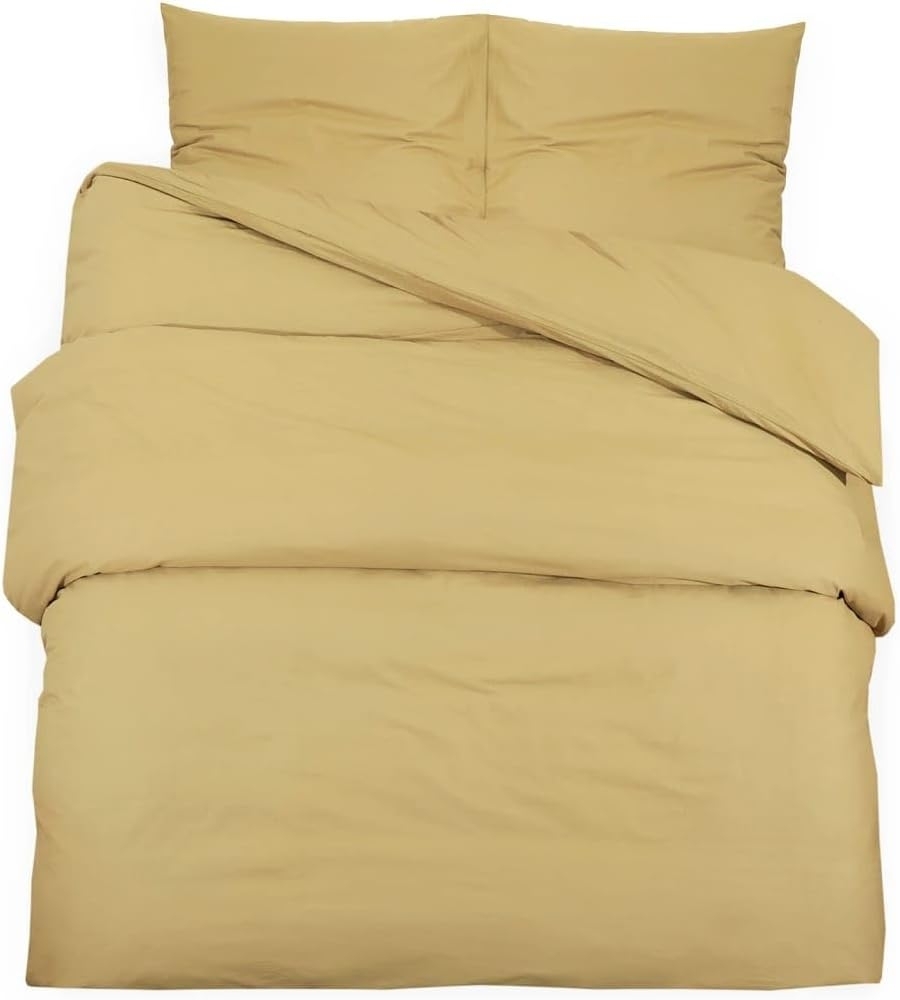 vidaXL Bettwäsche-Set Taupe 260x240 cm Leichte Mikrofaser 135988 Bild 1