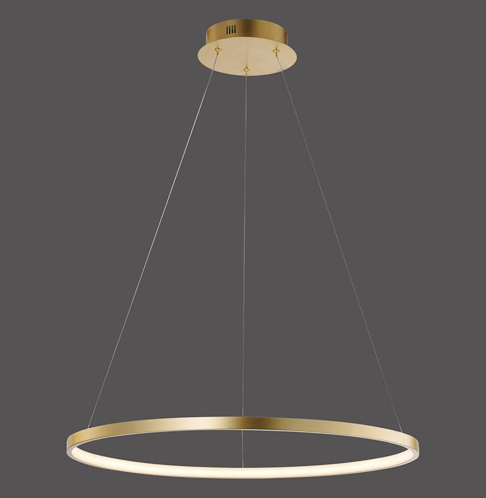 JUST LIGHT 11524-12 LED Pendelleuchte Circle 60cm 3000K Gold Bild 1