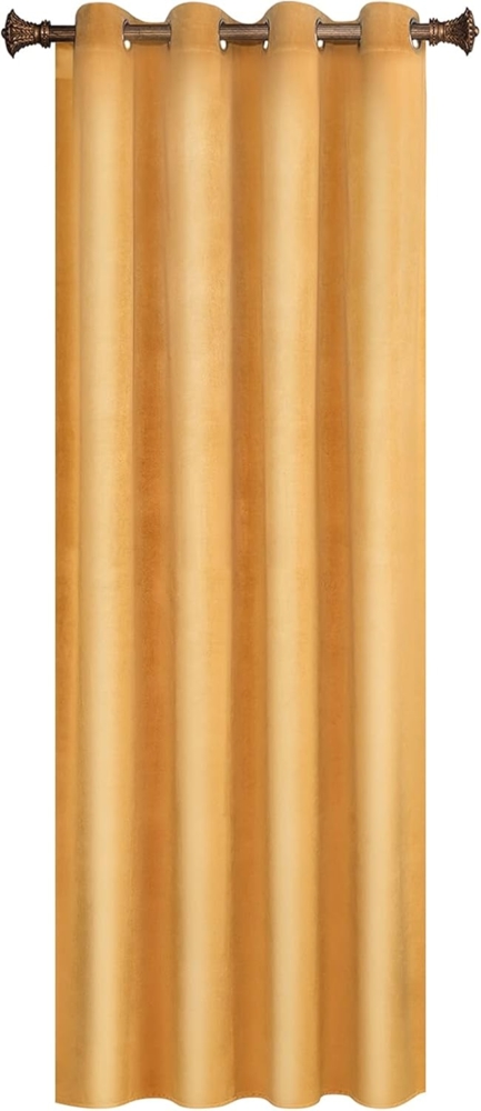 Woltu Verdunkelungsvorhang, Stangendurchzug (1 St), verdunkelnd, mit Ösen blickdicht Bild 1