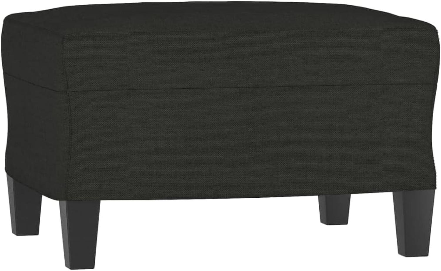 vidaXL Fußhocker Schwarz 60x50x41 cm Stoff [349331] Bild 1