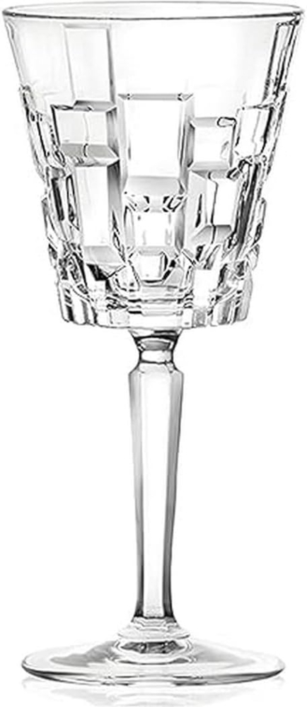 RCR 27435020006 Etna Weingläser 6er Set, Kristallglas, einzigartiges und modernes Design, Geschenk für neue Hausbesitzer, Geburtstage, Anlässe, für Rot- und Weißwein, 280 ml Bild 1