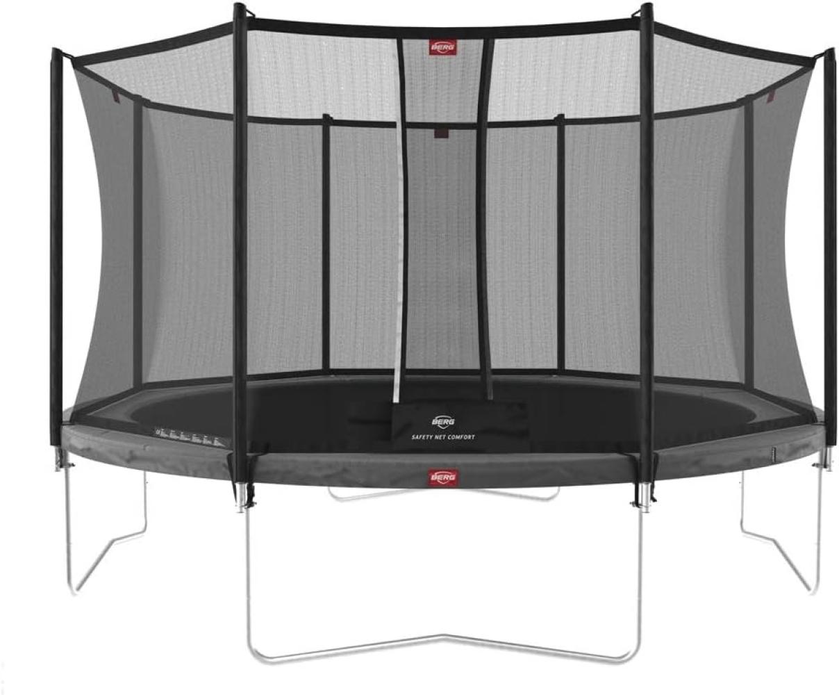 Berg Gartentrampolin Favorit inkl. Sicherheitsnetz Comfort 430 cm grau Bild 1