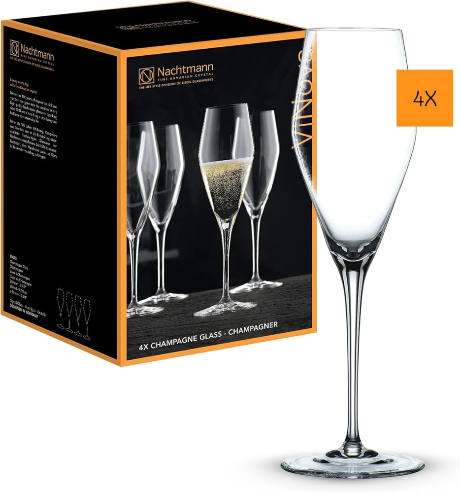 Nachtmann ViNova Champagnerglas 280 ml 4er Set Bild 1