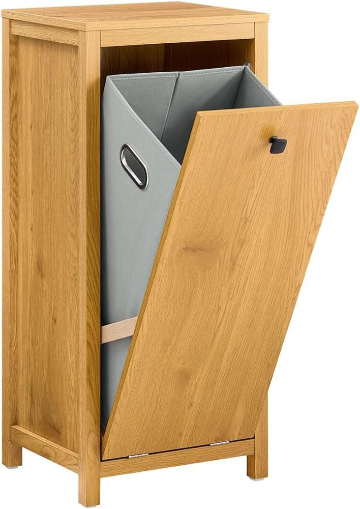 SoBuy Wäscheschrank BZR96 Wäschesammler mit ausklappbarem Wäschetruhe Wäschekorb Badschrank Bild 1