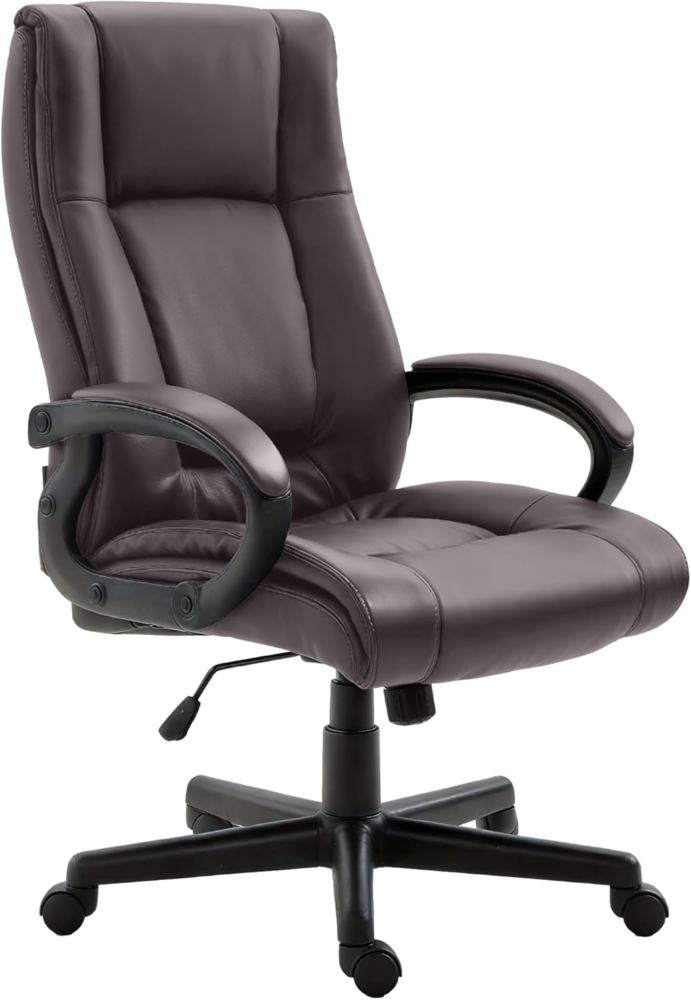 CLP Bürostuhl XL Sparta Kunstleder drehbar und höhenverstellbar,braun Bild 1