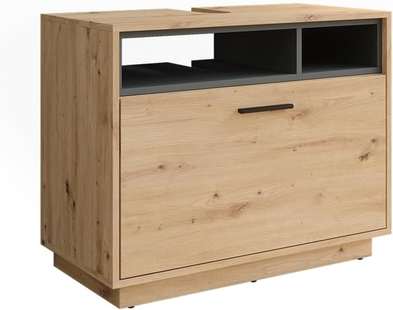 Waschbeckenunterschrank Beatrice Artisan Eiche/Anthrazit 80 x 64 cm mit Schublade Vicco Bild 1