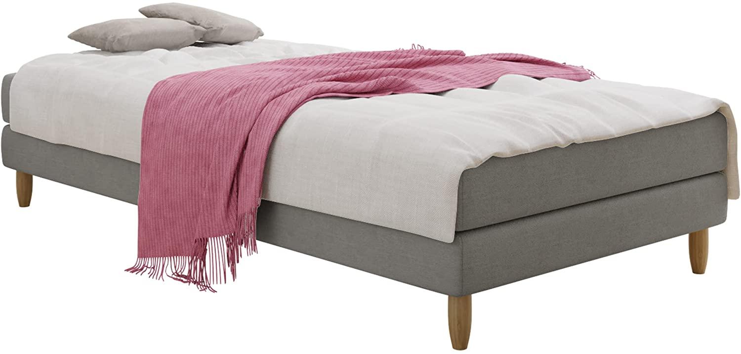 Mirjan24 Boxspringbett Moliss , Grau, 90x200 cm Bild 1