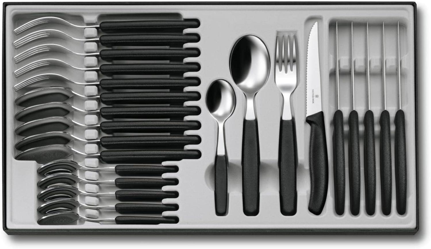 Victorinox Besteck-Set, 24 Stück(e), Polypropylen schwarz-silber Bild 1