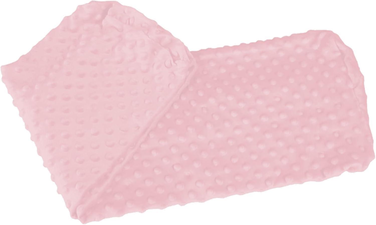 Totsy Baby Bettkantenschutz für Kinderbetten 90 cm - Ersatzbezug Schutz für Bettrahmen Kantenschutz Kinder Babybett Minky Rosa Bild 1