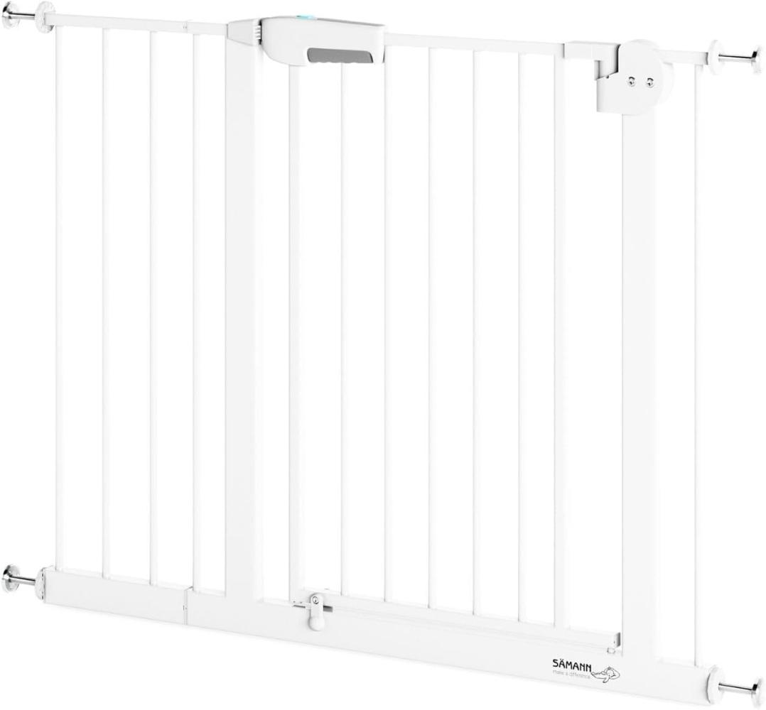 Sämann® Tür-,Treppenschutz, 90° Stop, ohne Bohren, 93-102 cm breit, 77 cm hoch, weiss Bild 1