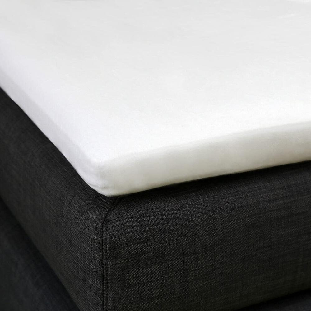 Formesse Topper Spannbettlaken Bella Gracia La Piccola|200x200 cm| weiss Bild 1